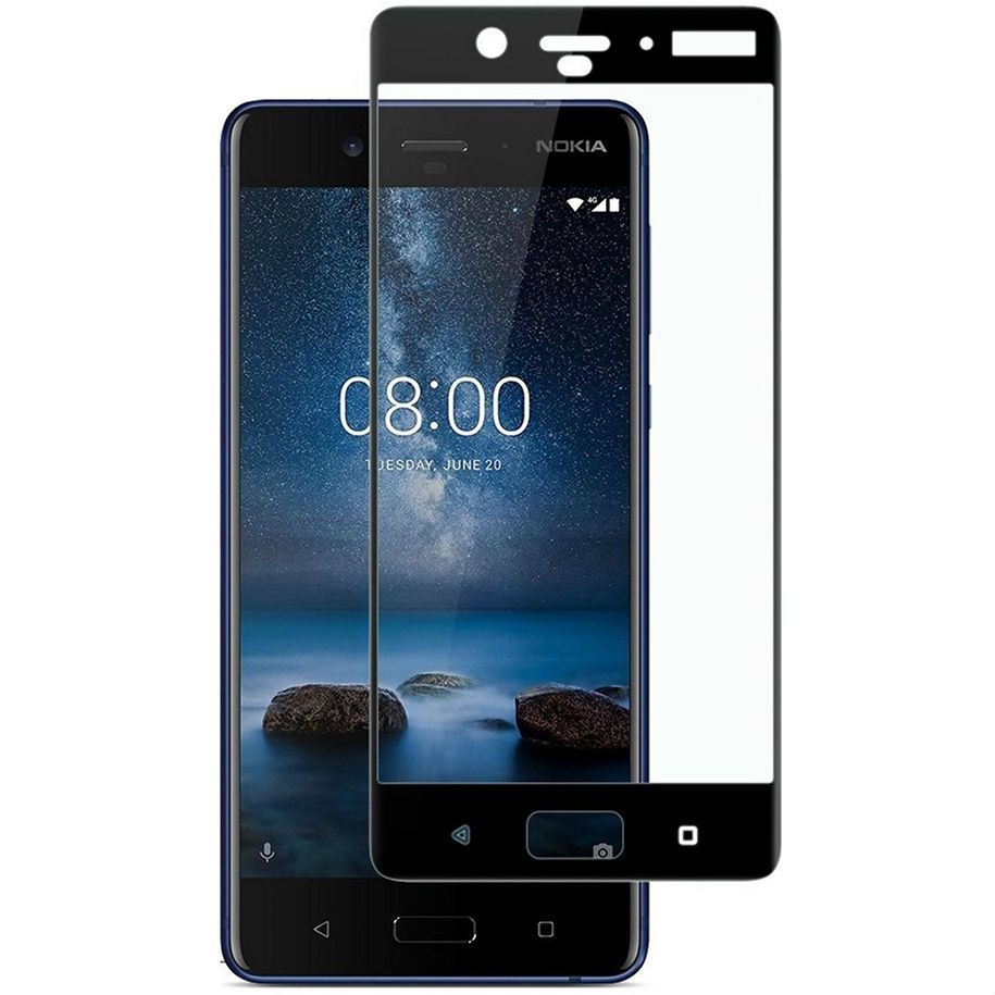 Защитное стекло POWERPLANT Full screen Nokia 8 Black (GL605224) Тип стекло