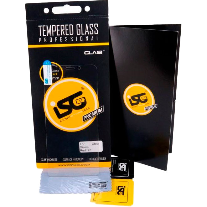 

Защитное стекло iSG Tempered Glass Pro Xiaomi Redmi 6 (SPG4481), Xiaomi Redmi 6 (SPG4481)