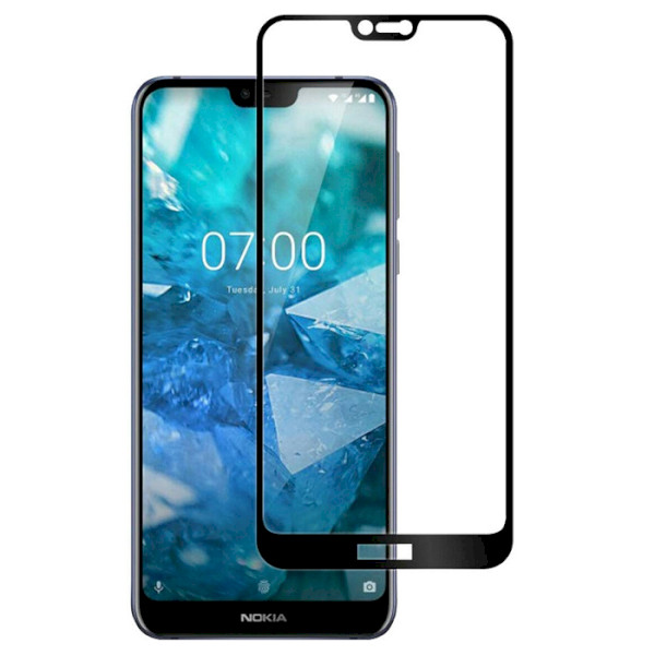 Захисне скло POWERPLANT Nokia 7.1 Black (GL606221)