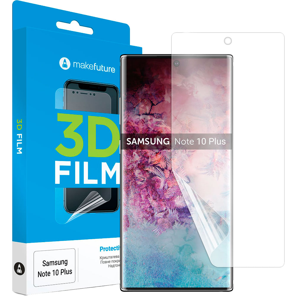 

Защитная пленка MAKEFUTURE 3D для Samsung Galaxy Note 10+ N975 (MFU-SN10P), Захисна плівка 3D TPU Samsung Note 10+ (MFU-SN10P)