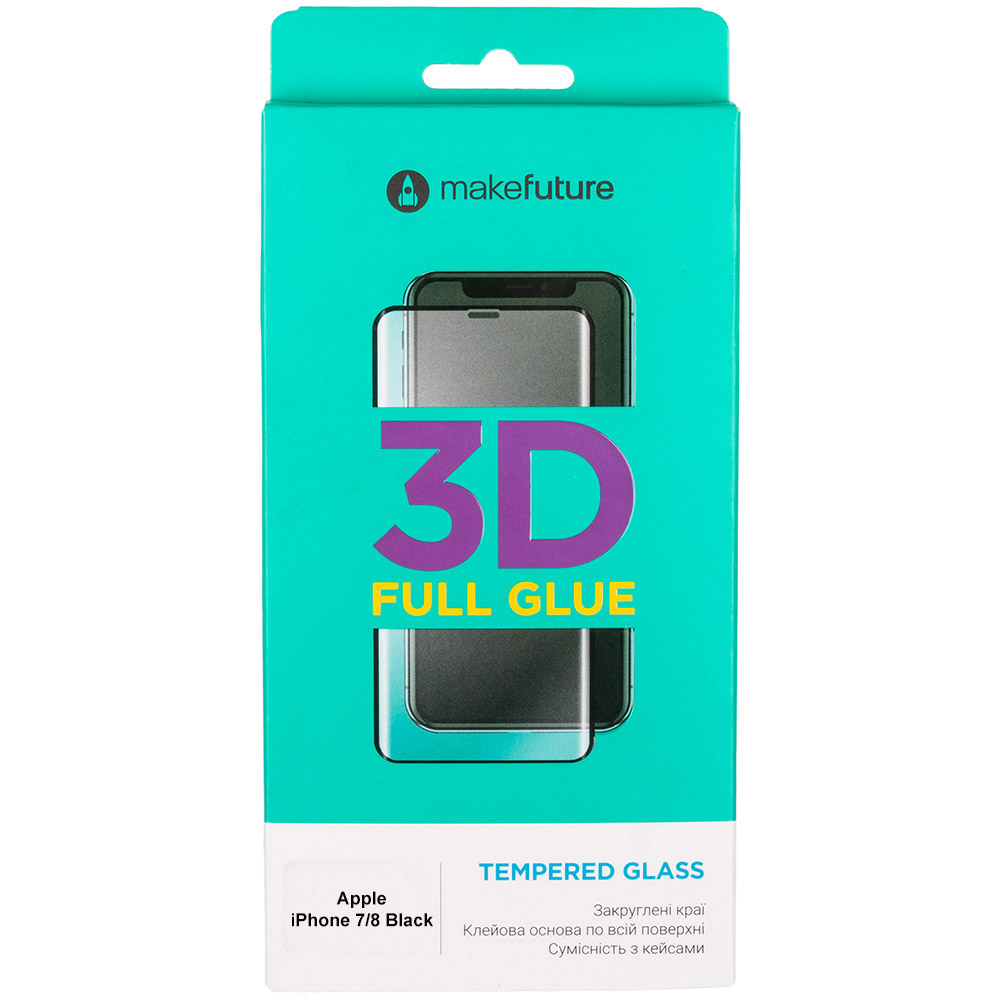 

Защитное стекло MAKEFUTURE для Apple iPhone 7/8 Black (MG3D-AI7/8B), Apple iPhone 7/8 Black (MG3D-AI7/8B)