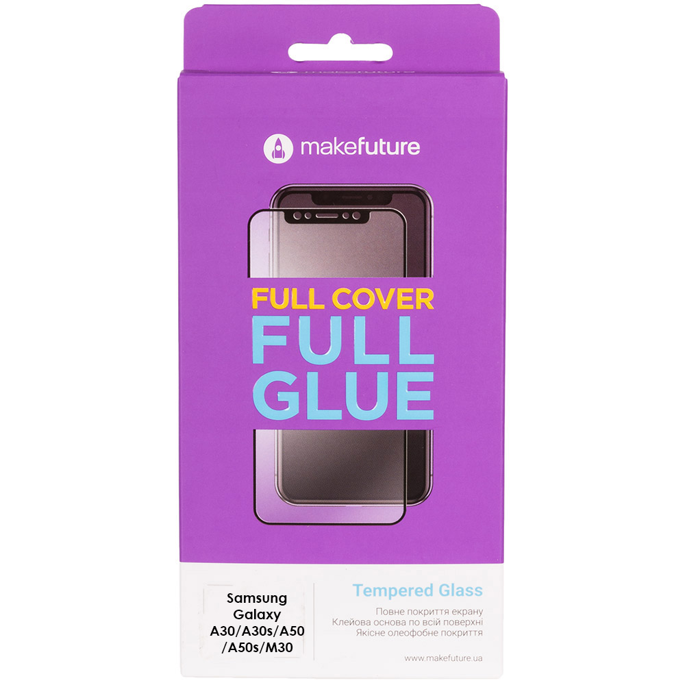 Защитное стекло MAKEFUTURE Full Cover Full Glue Samsung A30/A30s/A50/A50s/M30 (MGF-SA30/A50) Тип стекло