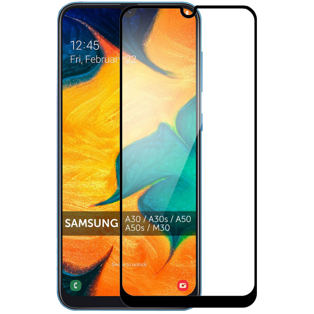 Защитное стекло MAKEFUTURE Full Cover Full Glue Samsung A30/A30s/A50/A50s/M30 (MGF-SA30/A50)