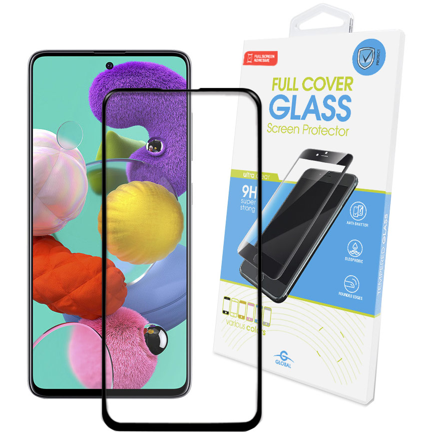 Защитное стекло GLOBAL Full Glue для Samsung Galaxy A51 (A515) Black (1283126496967) Тип стекло