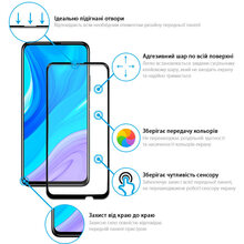 Захисне скло GLOBAL Full Glue для Huawei P Smart Pro Black (1283126497339)