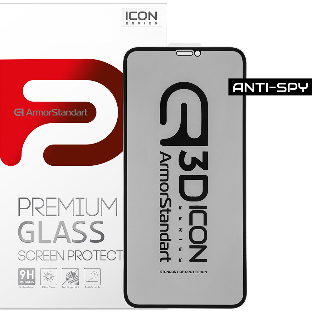 

Защитное стекло ARMORSTANDART Icon 3D Anti-Spy для Apple iPhone 11 Pro Max Black (ARM56127-GI3D-BK), Apple iPhone 11 Pro Max Black (ARM56127-GI3D-BK)