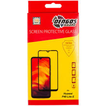 Защитное стекло DENGOS TG Full Glue Huawei P40 Lite E Black (TGFG-109)