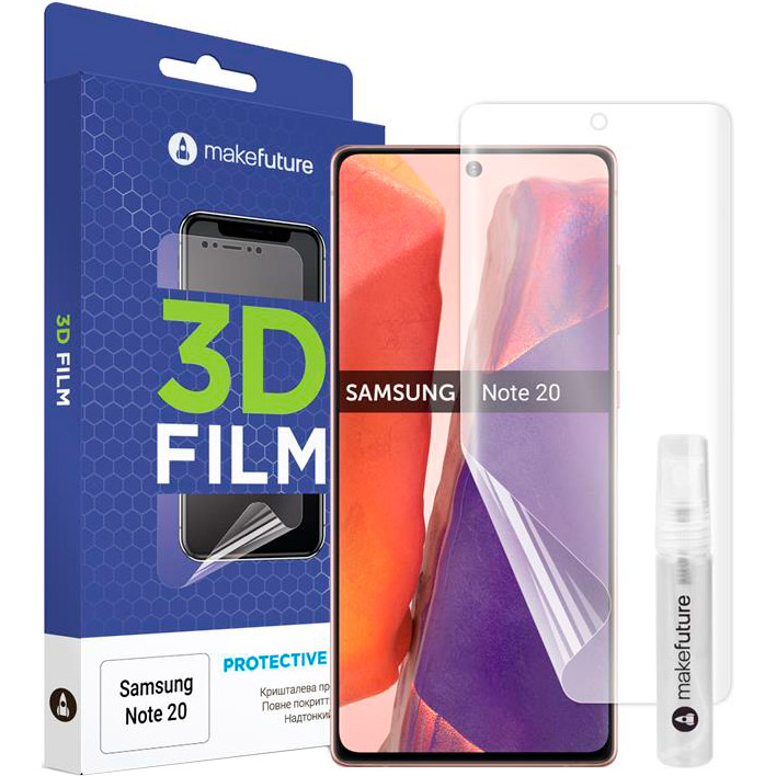 

Защитная пленка MAKEFUTURE для Samsung Note 20 Anti-Crash 3D Film (MFA-SN20), Samsung Note20 Anti-Crash 3D Film (MFA-SN20)
