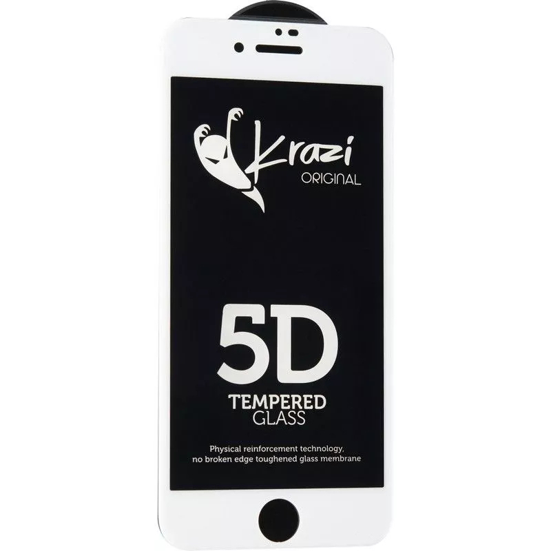 Захисне скло KRAZI 5D для Apple iPhone 7 Plus/8 Plus White (71976) Тип скло