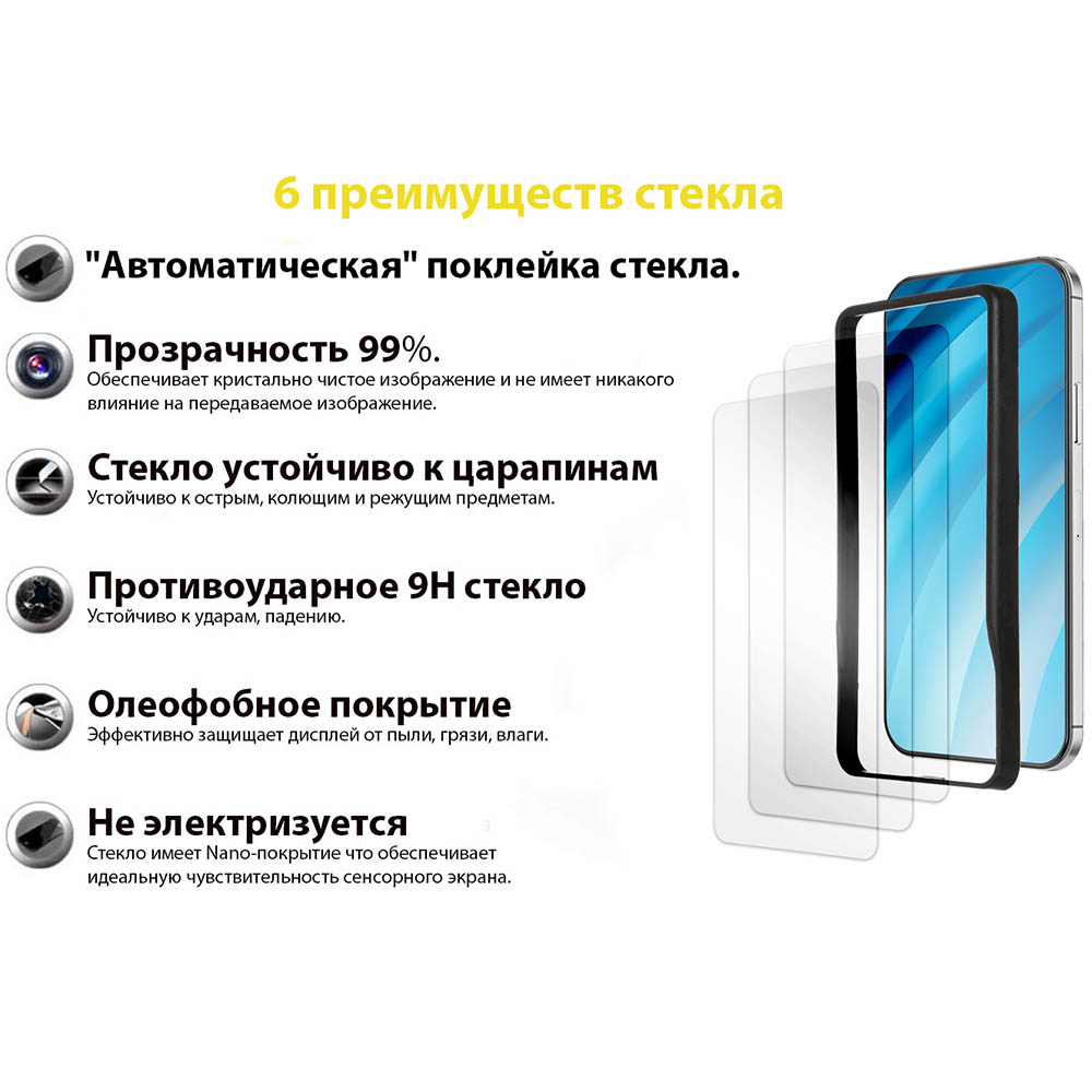 Защитное стекло BECOVER для Samsung Galaxy M31s SM-M317 Clear (3 шт) (705477) Количество пленок в комплекте 3