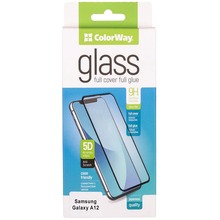 Защитное стекло COLORWAY для Samsung Galaxy A12 FC glue Black (CW-GSFGSGA125-BK)