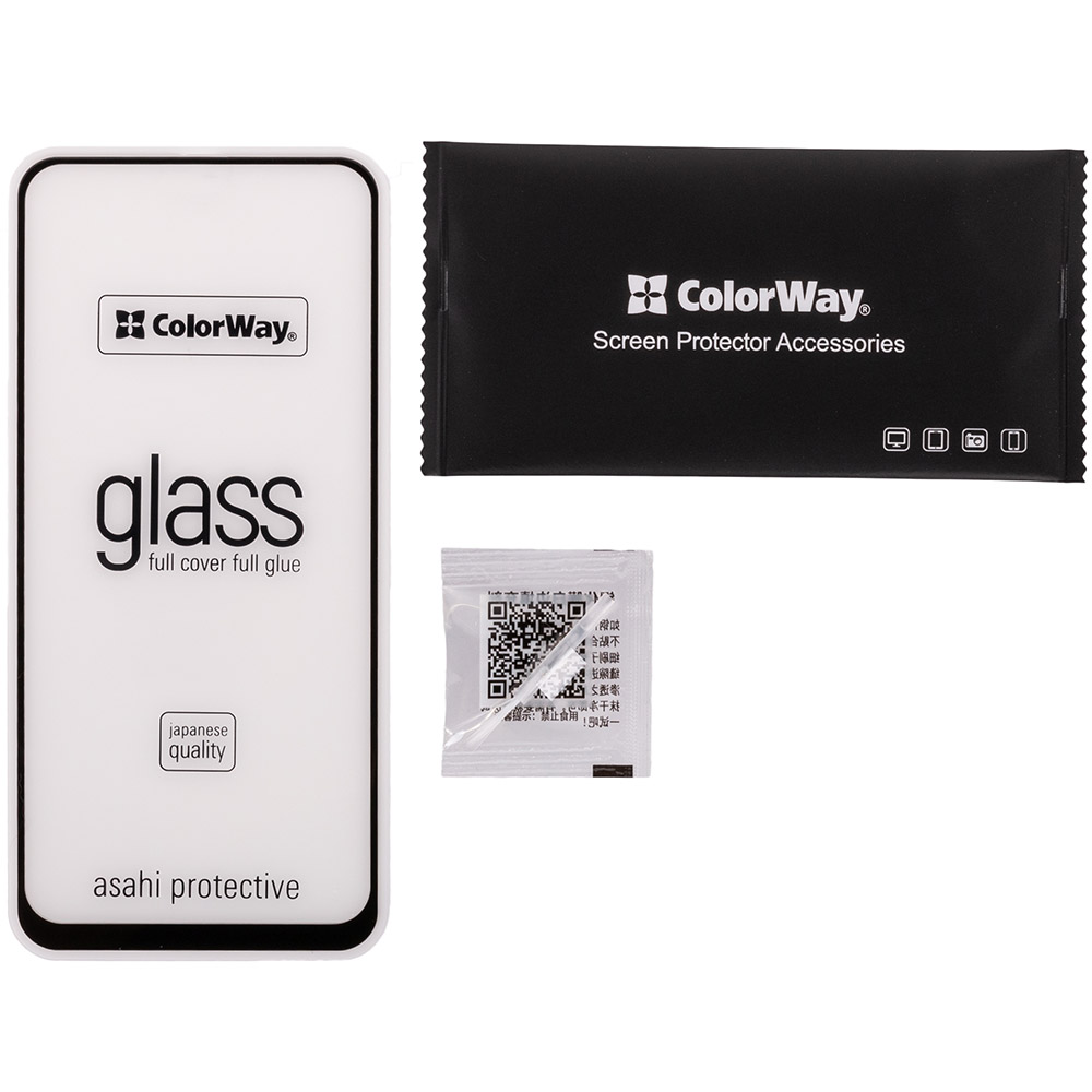 Захисне скло COLORWAY для Samsung Galaxy A12 FC glue Black (CW-GSFGSGA125-BK) Покриття глянець