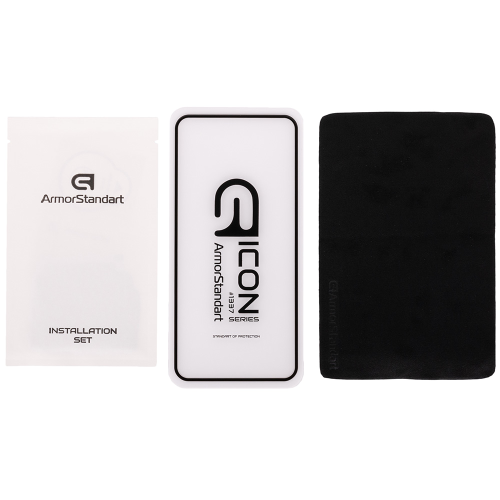 Захисне скло Armorstandart Icon для Samsung A12 / M12 / A12 Nacho Black (ARM57968) Покриття глянець