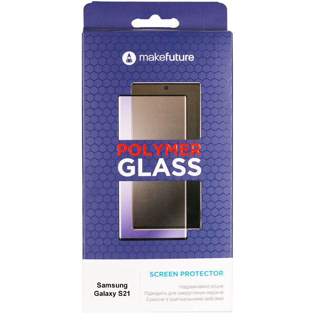

Защитное стекло MAKEFUTURE для Samsung S21 Polymer Glass (MGP-SS21), Захисне скло Samsung S21 Polymer Glass