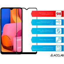 Захисне скло ACCLAB Full Glue для Samsung A20s Black (1283126508530)