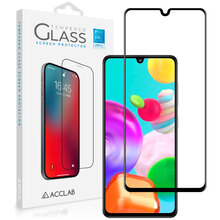 Захисне скло ACCLAB Full Glue для Samsung A41 Black (1283126508585)