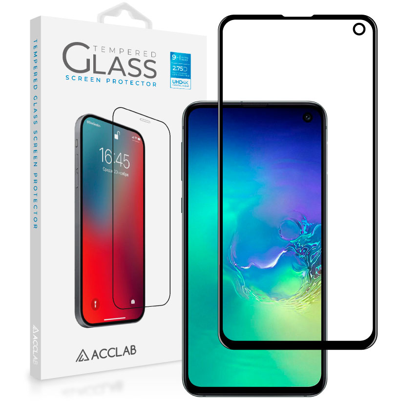 

Защитное стекло ACCLAB Full Glue для Samsung S10e Black (1283126508691), Full Glue для Samsung S10e (чорний)
