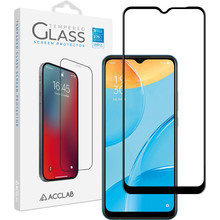 Защитное стекло ACCLAB Full Glue для Oppo A15 Black (1283126510991)