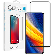 Захисне скло ACCLAB Full Glue для Xiaomi Poco X3 Pro Black (1283126511851)