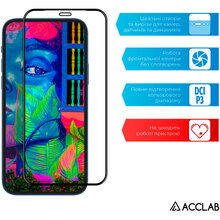 Защитное стекло ACCLAB Full Glue для Realme 7 Pro Black (1283126508486)