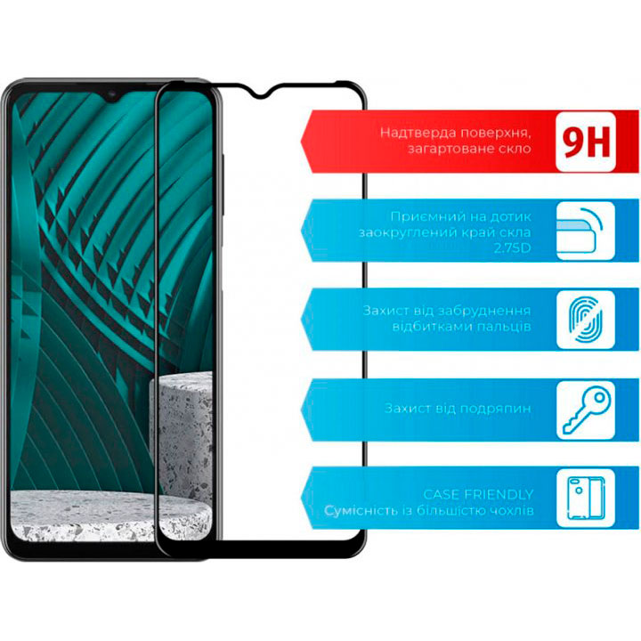Защитное стекло ACCLAB Full Glue для Samsung M12 Black (1283126510526) Тип стекло