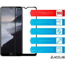 Захисне скло ACCLAB Full Glue для Nokia 2.4 Black (1283126510793)