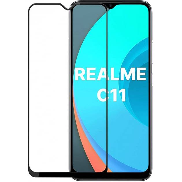 Защитное стекло POWERPLANT Realme C11 Black (GL609260) Тип стекло