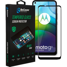 Захисне скло BeCover Motorola для Moto G9 Power Black (706085)