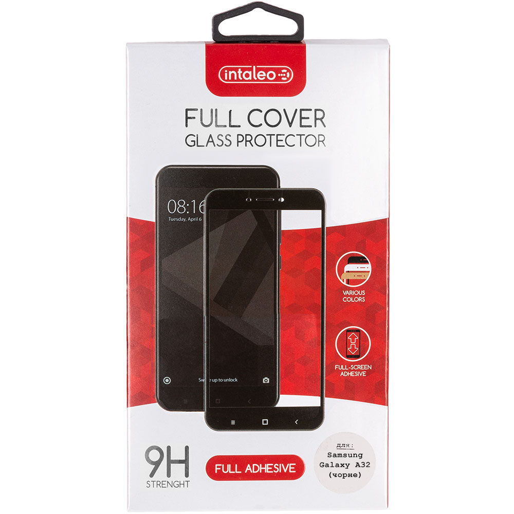 Защитное стекло INTALEO Full Glue для Samsung Galaxy A32 Black (1283126510410)