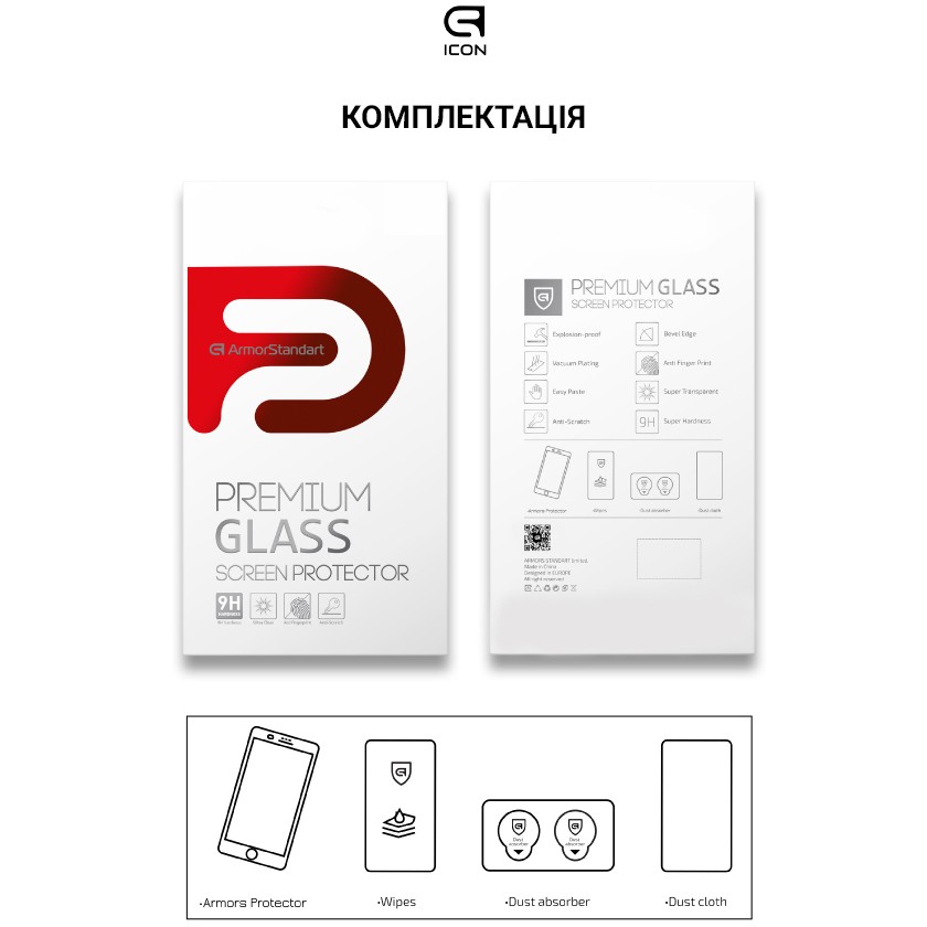 Фото Защитное стекло ArmorStandart Pro для Motorola G31 / G32 / G62 5G Black (ARM60623)