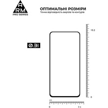 Защитное стекло ARMORSTANDART Pro для Samsung Galaxy S21 FE Black (ARM60728)