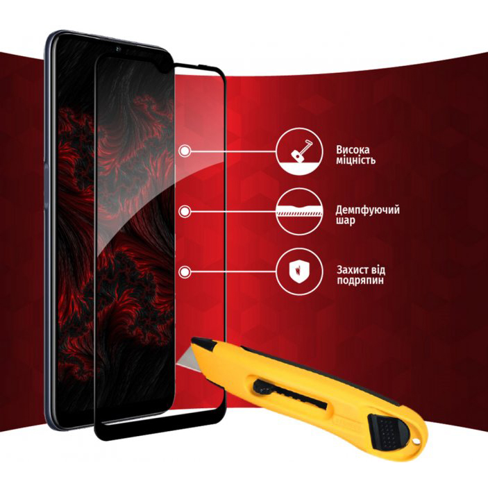 Покупка Защитное стекло INTALEO Full Glue для Oppo A55 5G Black (1283126522116)
