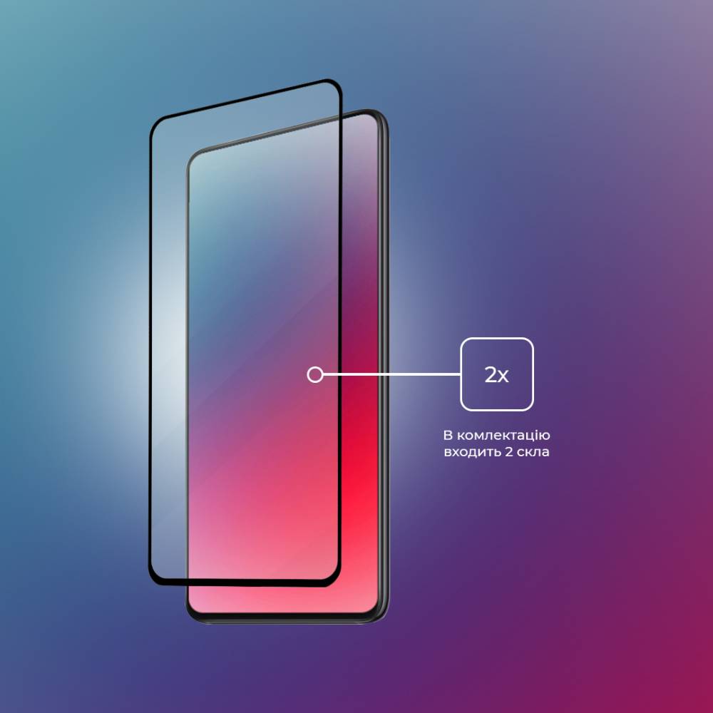 Внешний вид Защитное стекло XOKO FG Huawei P40 Lite 2 шт Black (XK-HW-P40LTBK)