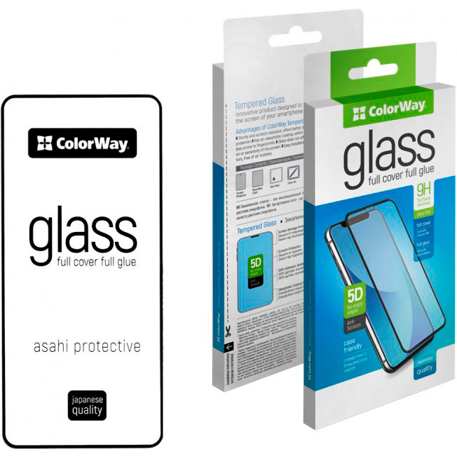 Захисне скло COLORWAY до Samsung Galaxy M53 9H FC glue Black (CW-GSFGSGM536-BK)