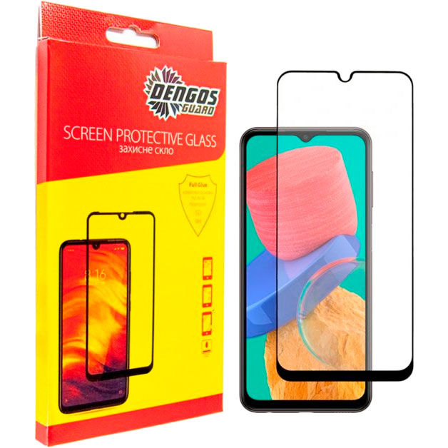 Защитное стекло DENGOS Full Glue Glass для Samsung Galaxy M33 Black (TGFG-212)