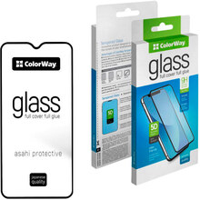 Защитное стекло ColorWay 9H FC Glue для Vivo Y21 Black (CW-GSFGVY21-BK)