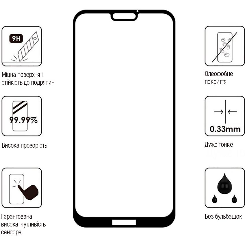 Защитное стекло ColorWay для Samsung Galaxy A04 Black (CW-GSFGSGA045-BK) Совместимость по модели  Samsung Galaxy A04