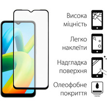 Захисне скло DENGOS для Xiaomi Redmi A1 Black (TGFG-232)