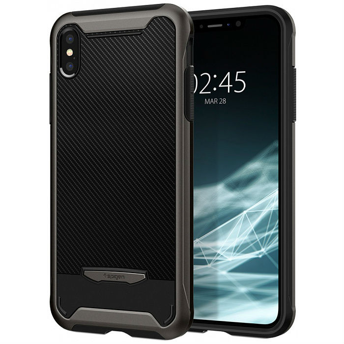 

Чехол SPIGEN iPhone XS Hybrid NX Gunmetal (063CS24943), iPhone XS Hybrid NX Gunmetal (063CS24943)