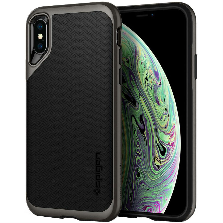 

Чехол SPIGEN Neo Hybrid для iPhone XS (063CS24918) Gunmetal, iPhone XS Neo Hybrid Gunmetal (063CS24918)