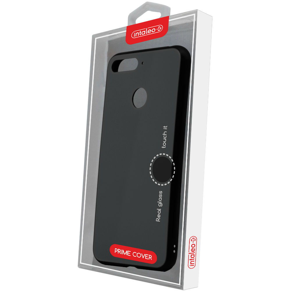 Чехол INTALEO (Velvet) для Huawei Y6 2018 Prime (черный) (1283126488597) Материал стекло