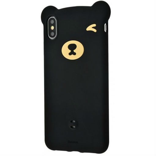 

Чехол BASEUS iPhone XS Max Bear Silicone Black (WIAPIPH65-BE01), iPhone XS Max Bear Silicone Black (WIAPIPH65-BE01)