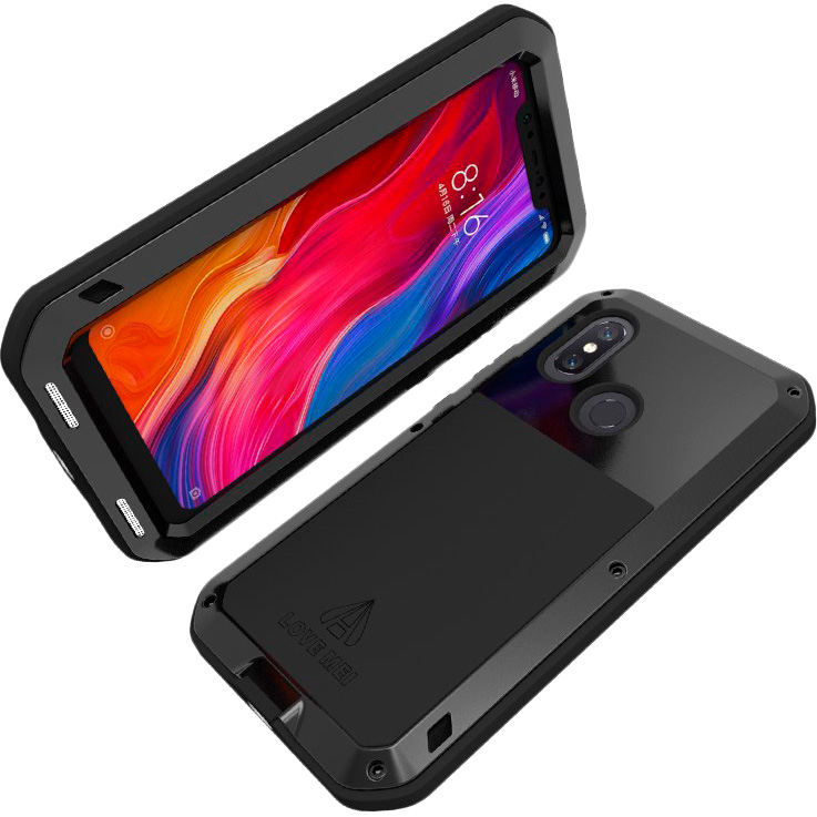 Чехол LOVE MEI Powerful для Xiaomi Mi 8 Black (703133) Цвет черный