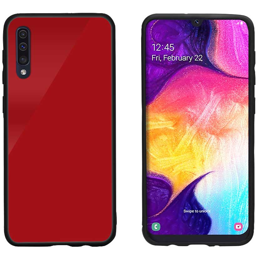 

Чехол INTALEO Real Glass Samsung A50 Red, Real Glass Samsung A50 (красный)