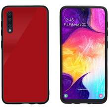 Чехол INTALEO Real Glass Samsung A50 Red