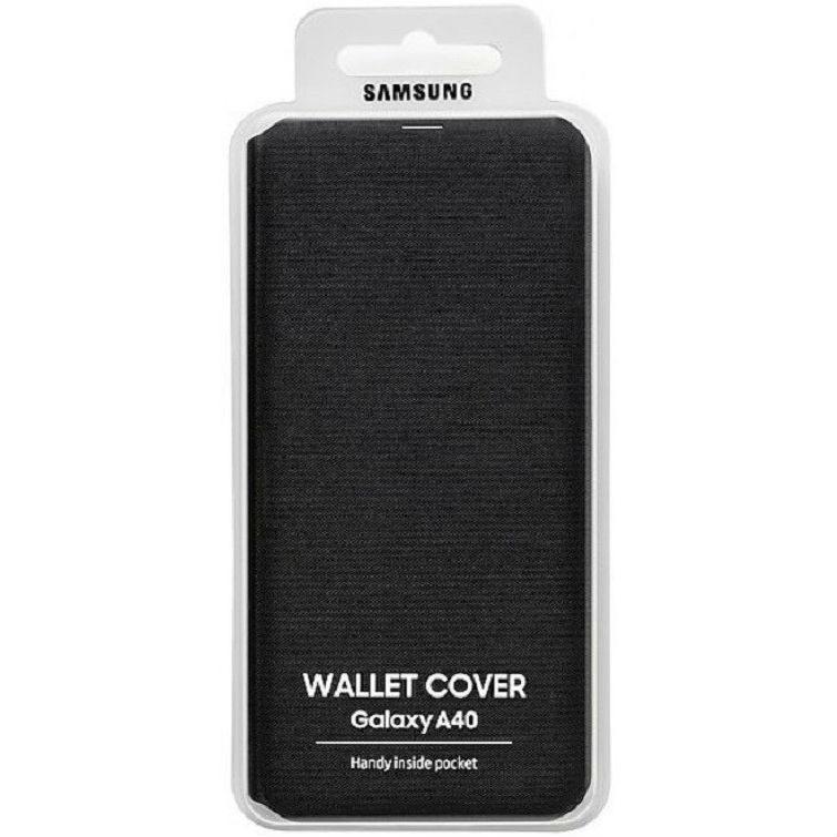 Чехол Samsung для Samsung A40 Wallet Cover Black (EF-WA405PBEGRU) Материал поликарбонат