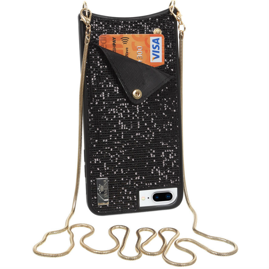 Чехол BECOVER Glitter Wallet для Apple iPhone 6 Plus/6s Plus/7 Plus/8 Plus Black (703609) Тип чехол-карман