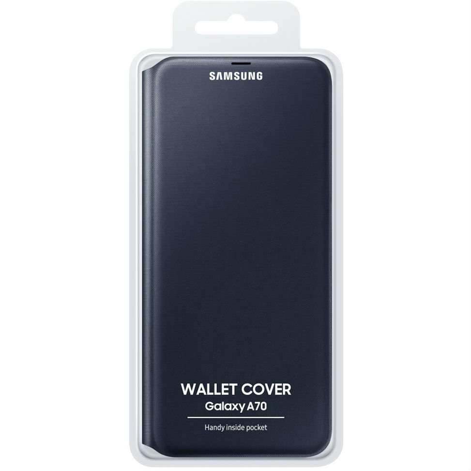 Внешний вид Чехол SAMSUNG A70 Wallet Cover Black (EF-WA705PBEGRU)