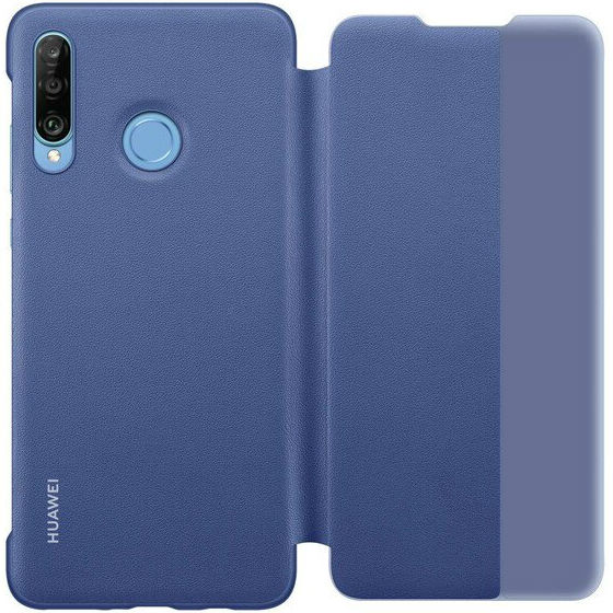 Чохол HUAWEI P30 lite Flip Cover blue (51993077) Матеріал полікарбонат