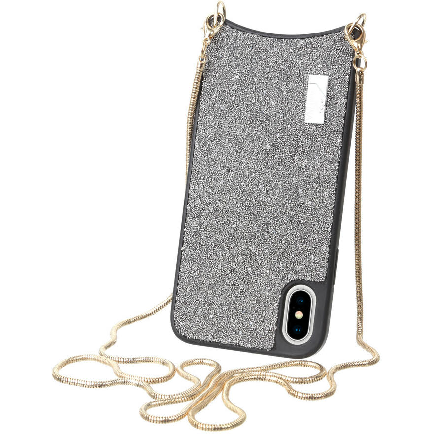 Чехол BECOVER Glitter Wallet для Apple iPhone Xs Max Silver (703649)